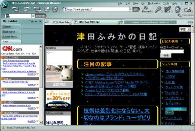 Netscape Browser のスクリーンショット